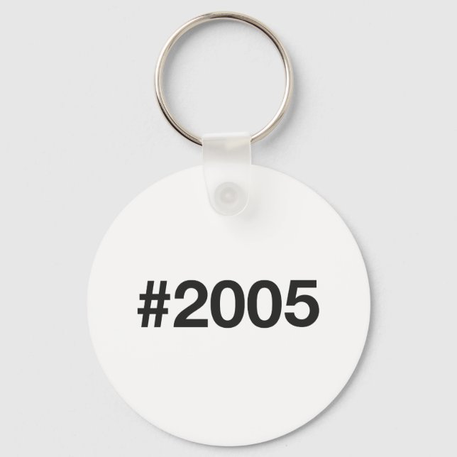 Llavero Hashtag 2005 Aniversario de cumpleaños (Anverso)