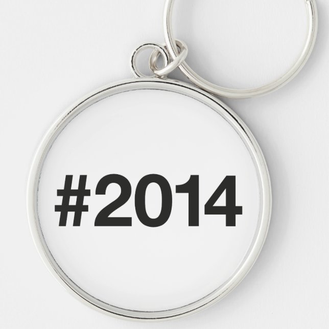 Llavero Hashtag 2014 11 aniversario de cumpleaños (Frente)