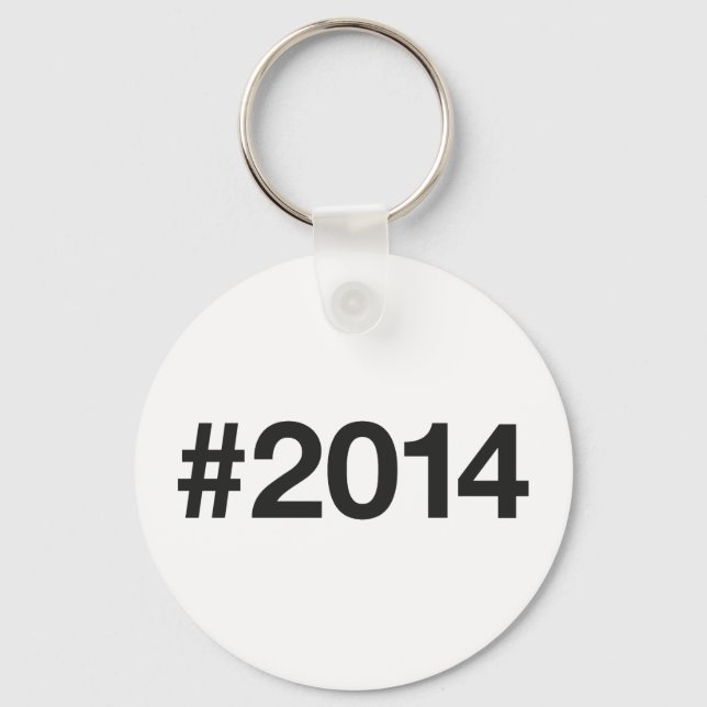 Llavero Hashtag 2014 11 aniversario de cumpleaños (Anverso)
