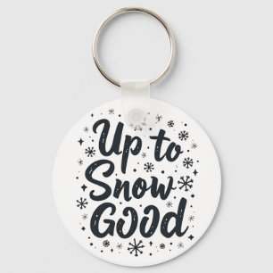 Llavero Hasta la nieve buena divertida navidad copo de nie