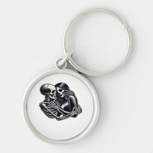 Llavero Hasta que la muerte nos haga - Skeleton gótico Par