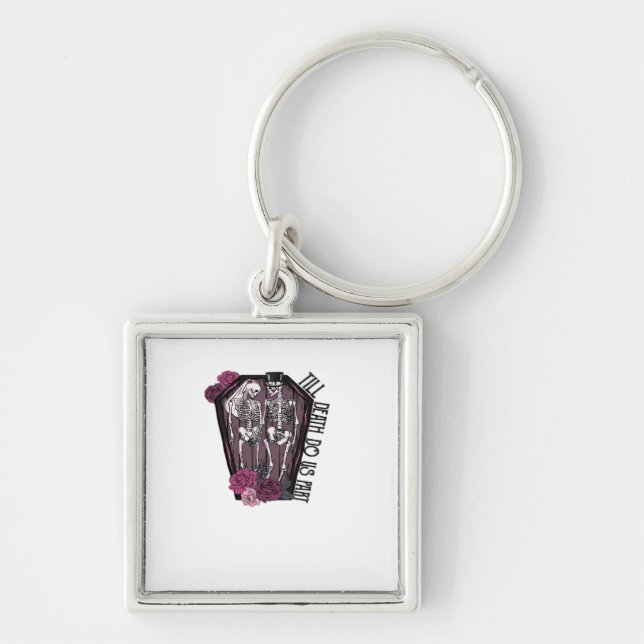 Llavero Hasta que la muerte nos separe, disfrazar la idea (Frente)