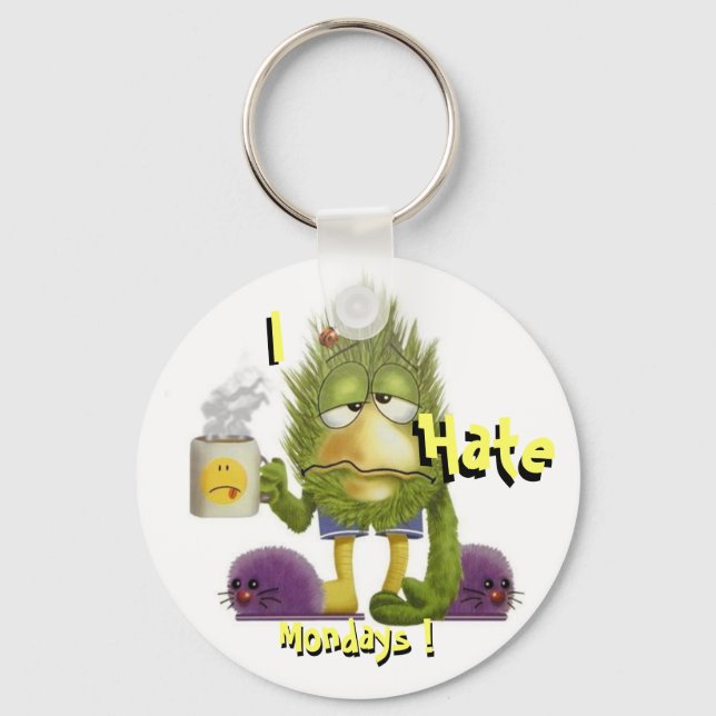 Llavero Hate lunes, cadena de claves (Anverso)