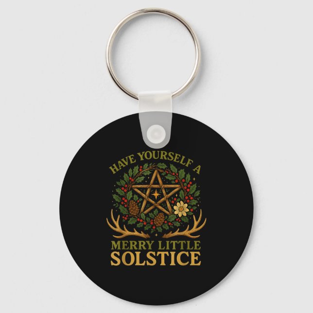Llavero Have Yourself A Merry Little Solstice Witchcore  (Anverso)