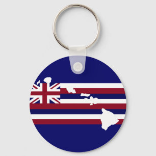 Llavero hawaiano de las islas de la bandera n