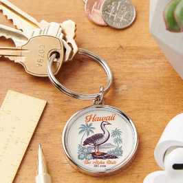 Llavero Hawaii Aloha State Vintage Goose Graphic