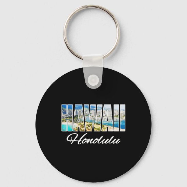 Llavero Hawaii Honolulu Tee Beach Hawaii (Anverso)