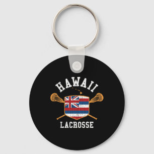 Llavero Hawaii Lacrosse Vintage Aloha State Flag Lax Tee