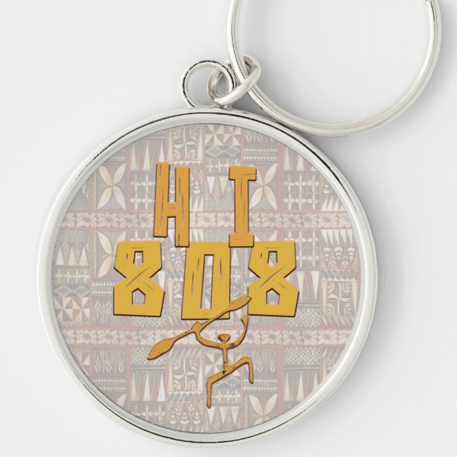 Llavero Hawiian Paddleman y Tapa (Frente)