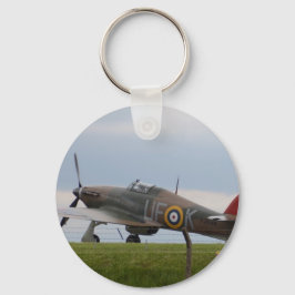 Llavero Hawker Hurricane Vista de Tres Cuartos