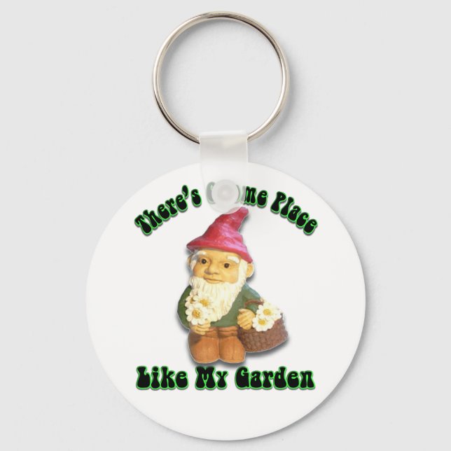 Llavero Hay Gnome Place Like My Garden Keychain (Anverso)