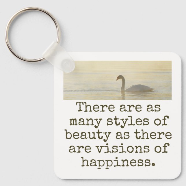 Llavero Hay Tantos Estilos De Belleza - Cita De Belleza (Anverso)