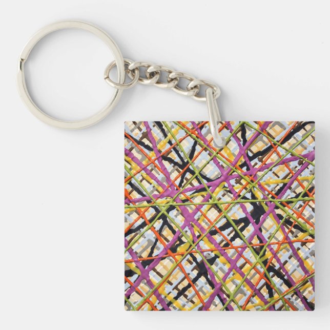 Llavero Haystack en Purple Keychain (Frente)