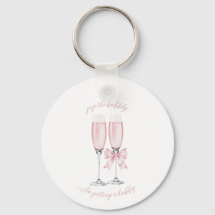 Llavero Haz Burbujas Me Voy a Casar Diseño Rosa