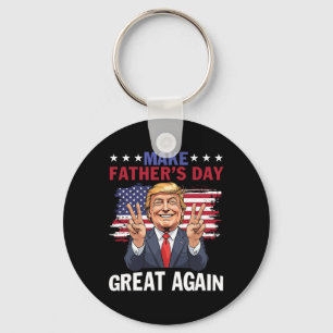 Llavero Haz de nuevo genial el Día del Padre Trump Patriót