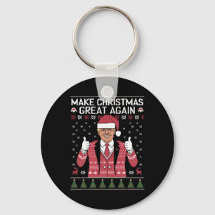 Llavero Haz De Nuevo Grande La Navidad Trump Pijama Feo 