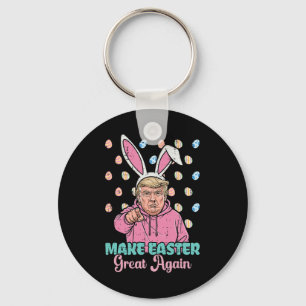 Llavero Haz la Pascua Grande de Nuevo Conejo Trump Diverti