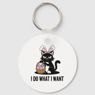 Llavero Haz Lo Que Quiero Gato Negro Vintage Divertido Gat