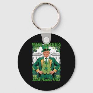 Llavero Haz que América Luck me necesite Día de San Patric