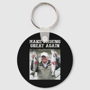 Llavero Haz que la pesca sea genial de nuevo Trump 2024