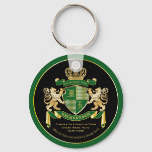 Llavero Haz tu propio escudo de armas Emblema de León de O