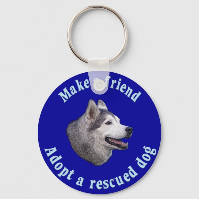Llavero Haz Un Amigo - Siberian Husky (Anverso)