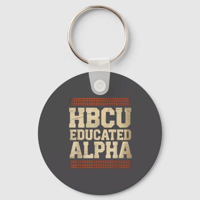 Llavero Hbcu Educated Alpha Historical Black College Alumn (Anverso)