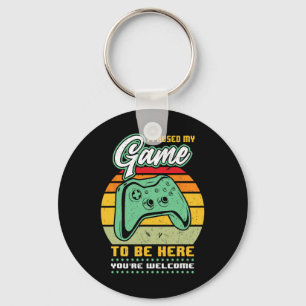 Llavero He parado mi juego para estar aquí tu eres bienven