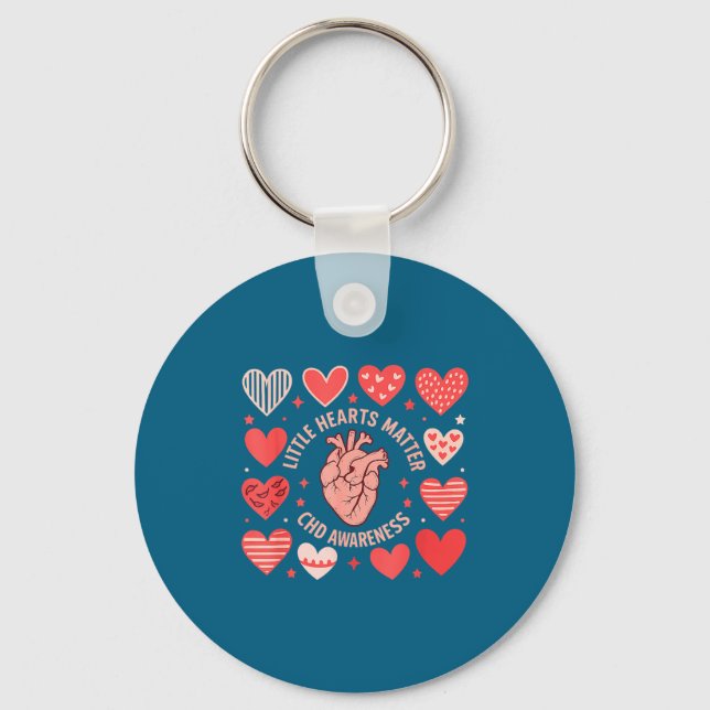 Llavero Heart Anatomy Valentine Little Hearts Chd Awarenes (Anverso)