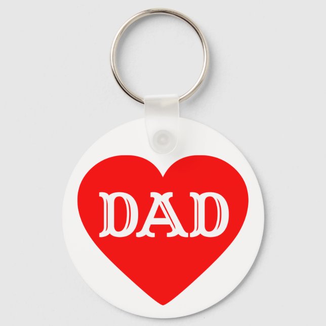 LLAVERO HEART DAD (Anverso)