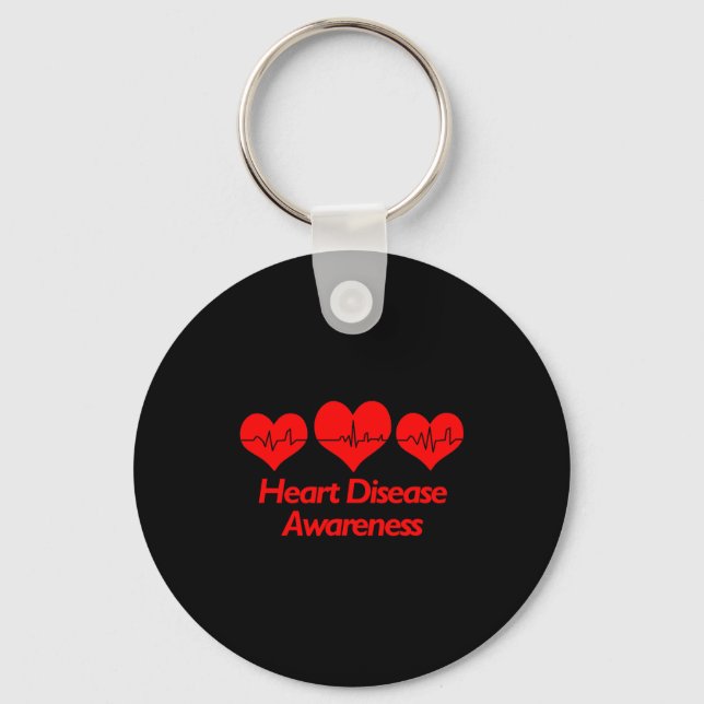 Llavero Heart Disease Awareness Shirt - Heart Health  (Anverso)