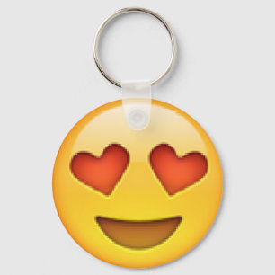 Llavero Heart Eyes Emoji Keychain