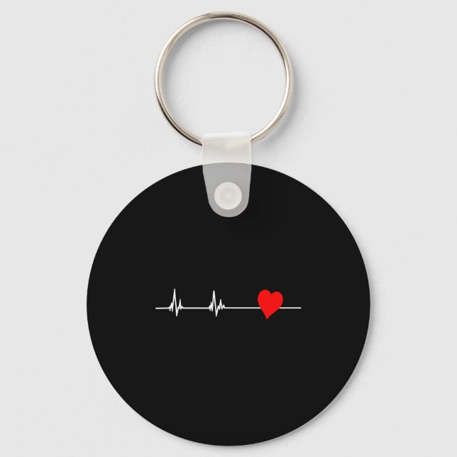 Llavero Heart Health Heart Disease Awareness Heartbeat Wom (Anverso)