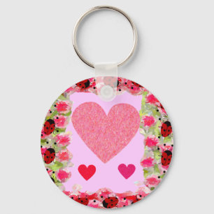 Llavero Heart Ladybugs