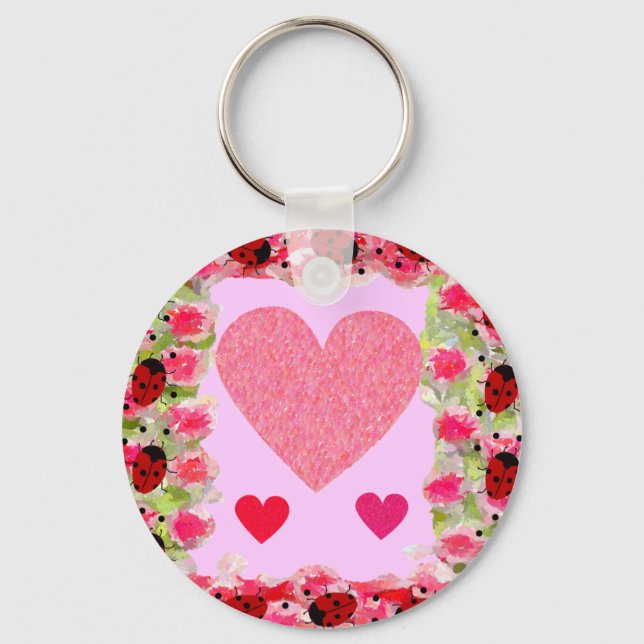Llavero Heart Ladybugs (Anverso)