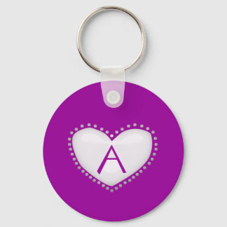 Llavero Heart Monogram Keychain