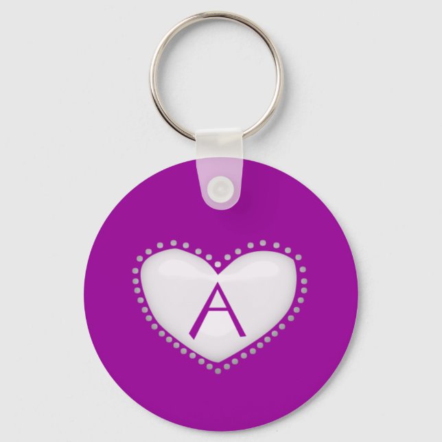Llavero Heart Monogram Keychain (Anverso)
