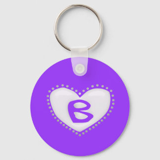Llavero Heart Monogram Keychain