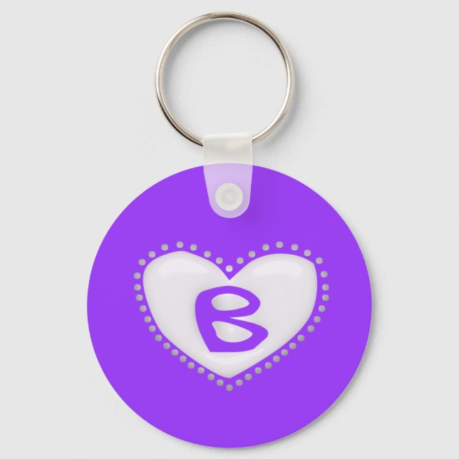 Llavero Heart Monogram Keychain (Anverso)
