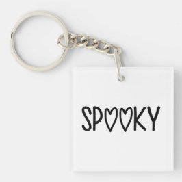 Llavero Heart Typography spooky