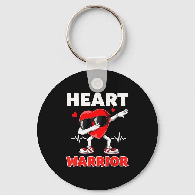 Llavero Heart Warrior Heart Disease Awareness Month Red He (Anverso)