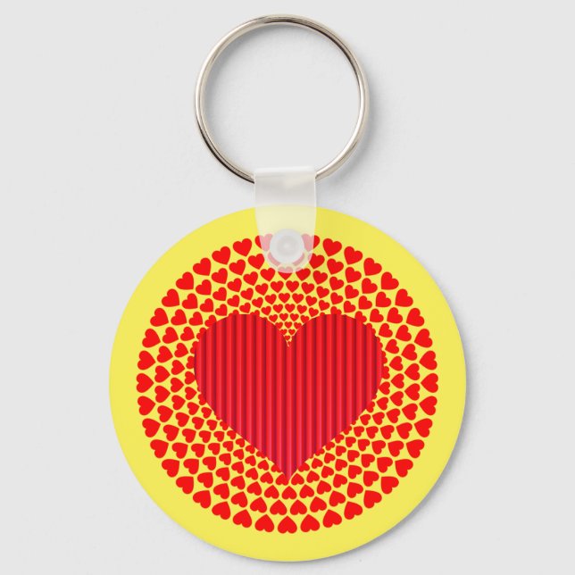 Llavero Hearts Mandala Design-25870 (Anverso)