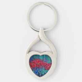 Llavero Hearts Metal Keychain