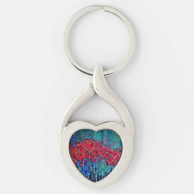 Llavero Hearts Metal Keychain (Anverso)