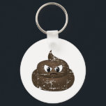 Llavero Hebilla del cinturón de seguridad del Personalizad<br><div class="desc">Un dibujo de un popó enojado. Caricatura con efecto angustioso.</div>