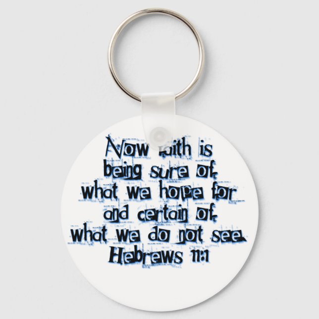 Llavero Hebreos 11:1 (Anverso)