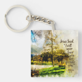 Llavero Hebreos 13:5 Nunca te dejaré ni te abandonaré