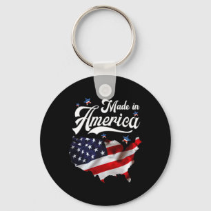 Llavero Hecho En Estados Unidos - Bandera Patriótica Estad