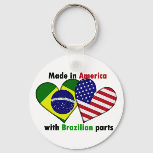 Llavero hecho en estados unidos con partes brasileñas