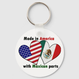 Llavero hecho en estados unidos con partes mexicanas